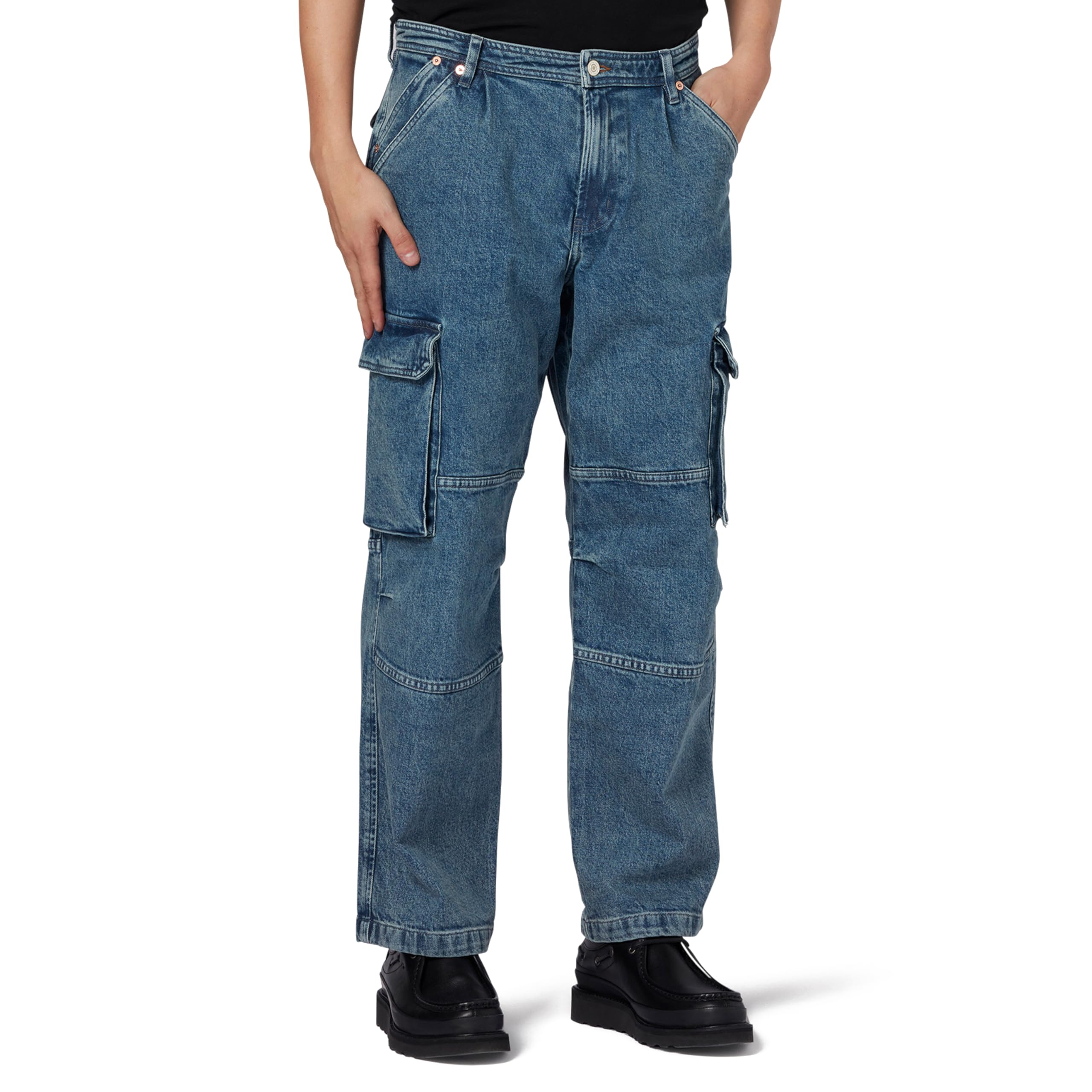 Paul Smith Men's Cargo Jeans - Stylish & Durable Stretch Denim Pants for Casual Wear & Outdoor Adventures | Perfect for Travel, Hiking & Everyday Fashion