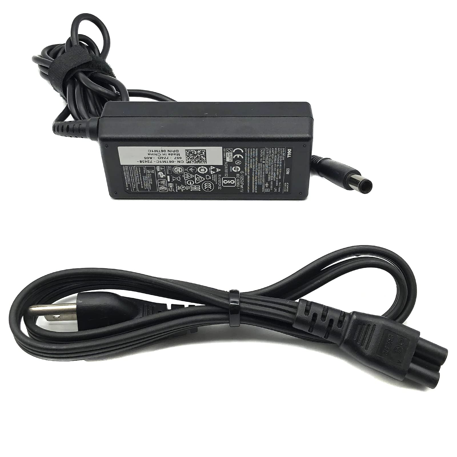 Original Dell 65W AC Power Adapter Charger for Inspiron 15 3520/3521/3537, Inspiron 15R 5520/5521/7520/N5110 Laptops - Perfect for Home, Office & Travel Use