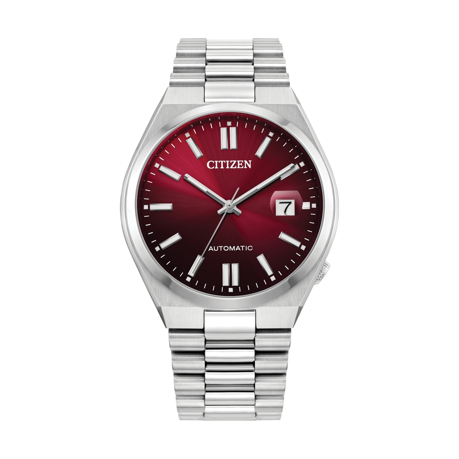 Seiko Presage Tsuyosa Automatic Watch 40mm Burgundy Dial Stainless Steel Bracelet - Elegant Dress Watch for Men, Business & Formal Occasions