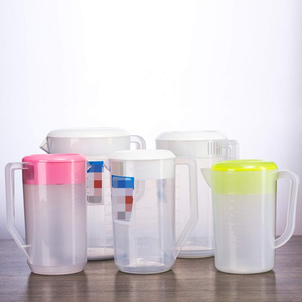 Cabilock 2L Glass Water Pitcher with Measurement Scale - BPA-Free Beverage Kettle for Iced Tea, Cold Brew Coffee, Juice & Cocktails - Perfect for Home, Office & Outdoor Entertaining