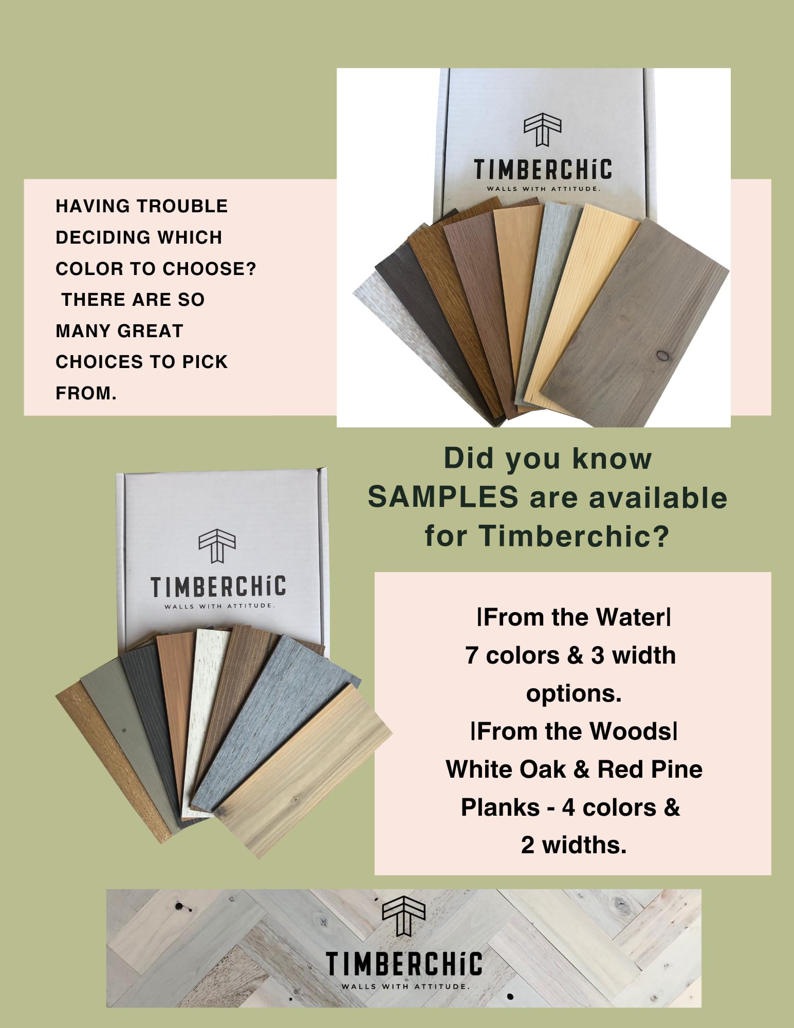 Timberchic Pine Wooden Wall Planks - Peel & Stick Wall Panels for DIY Accent Walls, Home Decor & Renovation - Modern Wood Wall Covering (3