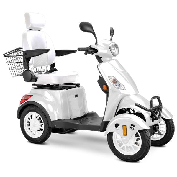 Premium Full Size 4 Wheel Mobility Scooter for Adults - Lightweight Electric Wheelchair with Long Battery Life - Ideal for Outdoor Travel, Shopping & Daily Mobility Assistance