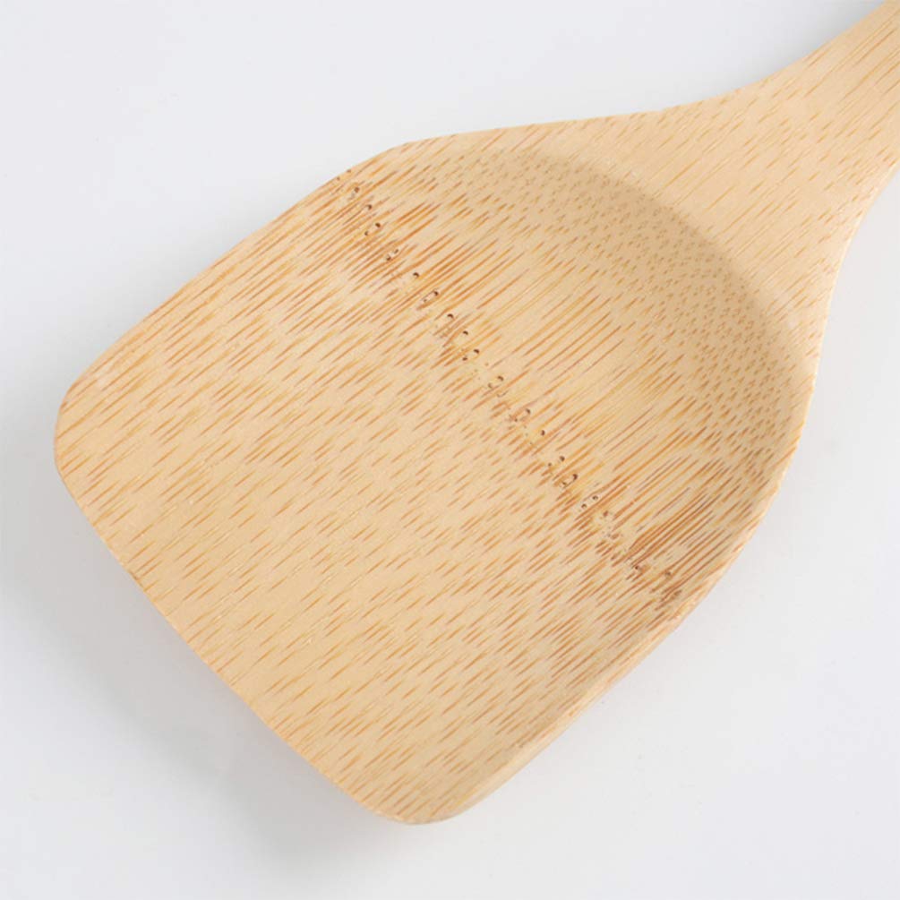 DOITOOL Wooden Nonstick Kitchen Spatula - 1pc Cooking Turner, Pot Scraper & Egg Flipper for Pans & Woks - Perfect for Flipping Eggs, Pancakes & Stir-Fry - Durable Wood Handle Cookware Utensil for Sauteing & Baking
