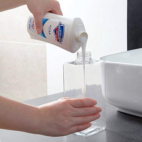 BESTOTTAM 650ml Refillable Empty Plastic Bottle for Liquid, Shampoo, Soap Dispenser - Travel Size Dark Green Bottles for Hand Wash, Body Lotion, Massage Oils | Perfect for Bathroom, Gym, Travel & Camping Essentials