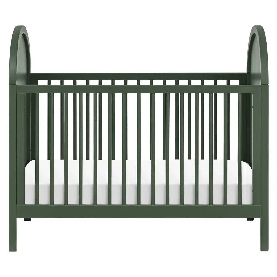 Babyletto Bondi Cane 3-in-1 Convertible Crib - Forest Green with Natural Cane | Eco-Friendly Nursery Furniture for Newborn to Toddler | Perfect for Modern Baby Rooms & Daycare Centers
