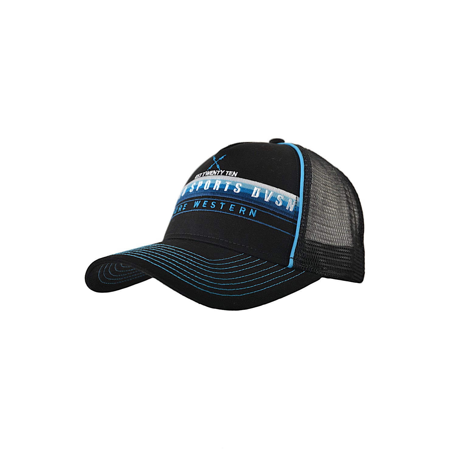 Pure Western Kempton Trucker Hat - Black Adjustable Snapback Cap for Men & Women | Perfect for Outdoor Activities, Hiking, and Country Music Festivals