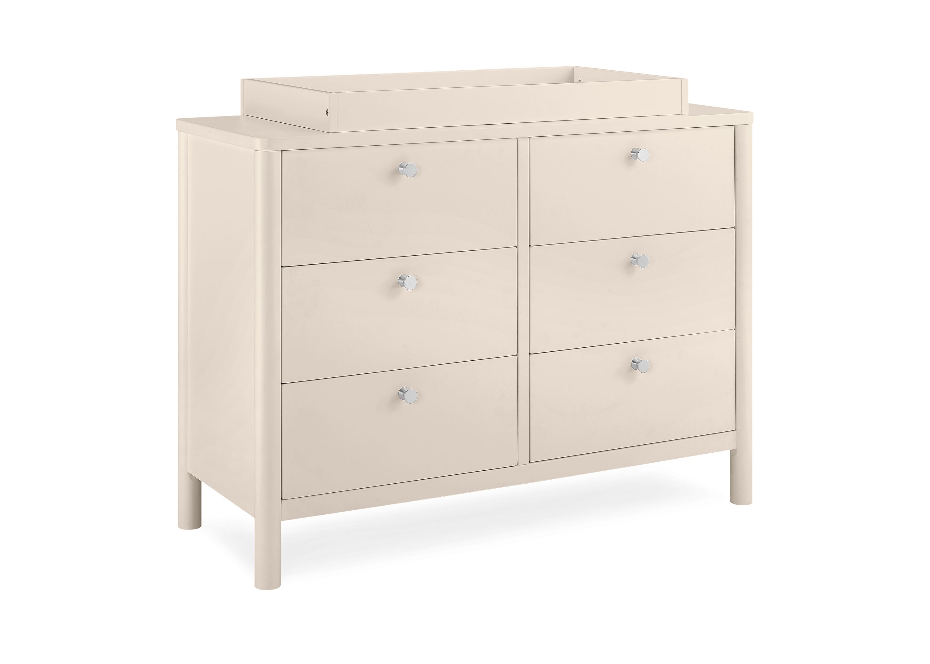 Brooks 6 Drawer Dresser with Interlocking Drawers - Sturdy Wooden Bedroom Furniture for Clothes Storage | Perfect for Master Bedroom, Guest Room & Nursery Organization