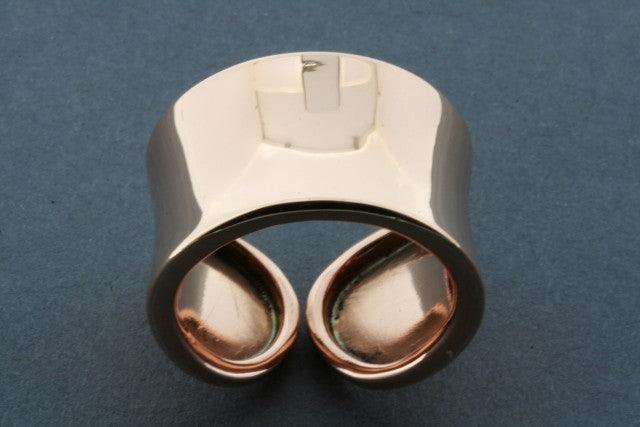 Concave Copper Ring for Jewelry Making - Handcrafted Hammered Metal Rings for DIY Crafts, Boho Style Accessories - Perfect for Earrings, Necklaces & Bracelets