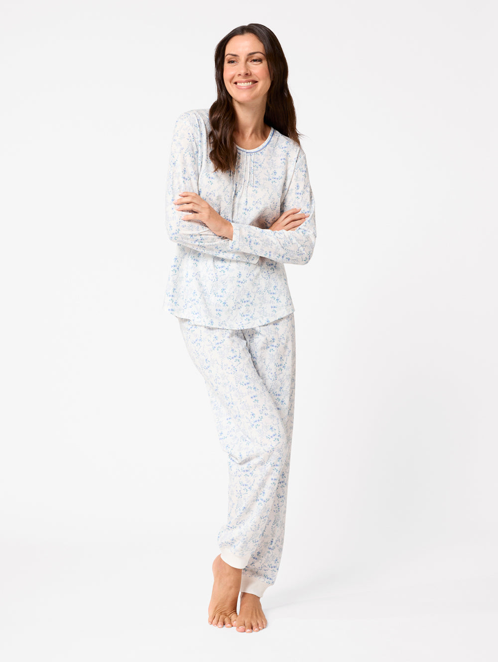 Forget Me Not Pajama Set - Soft & Comfortable Sleepwear for Women - Perfect for Lounging, Sleeping & Relaxing at Home