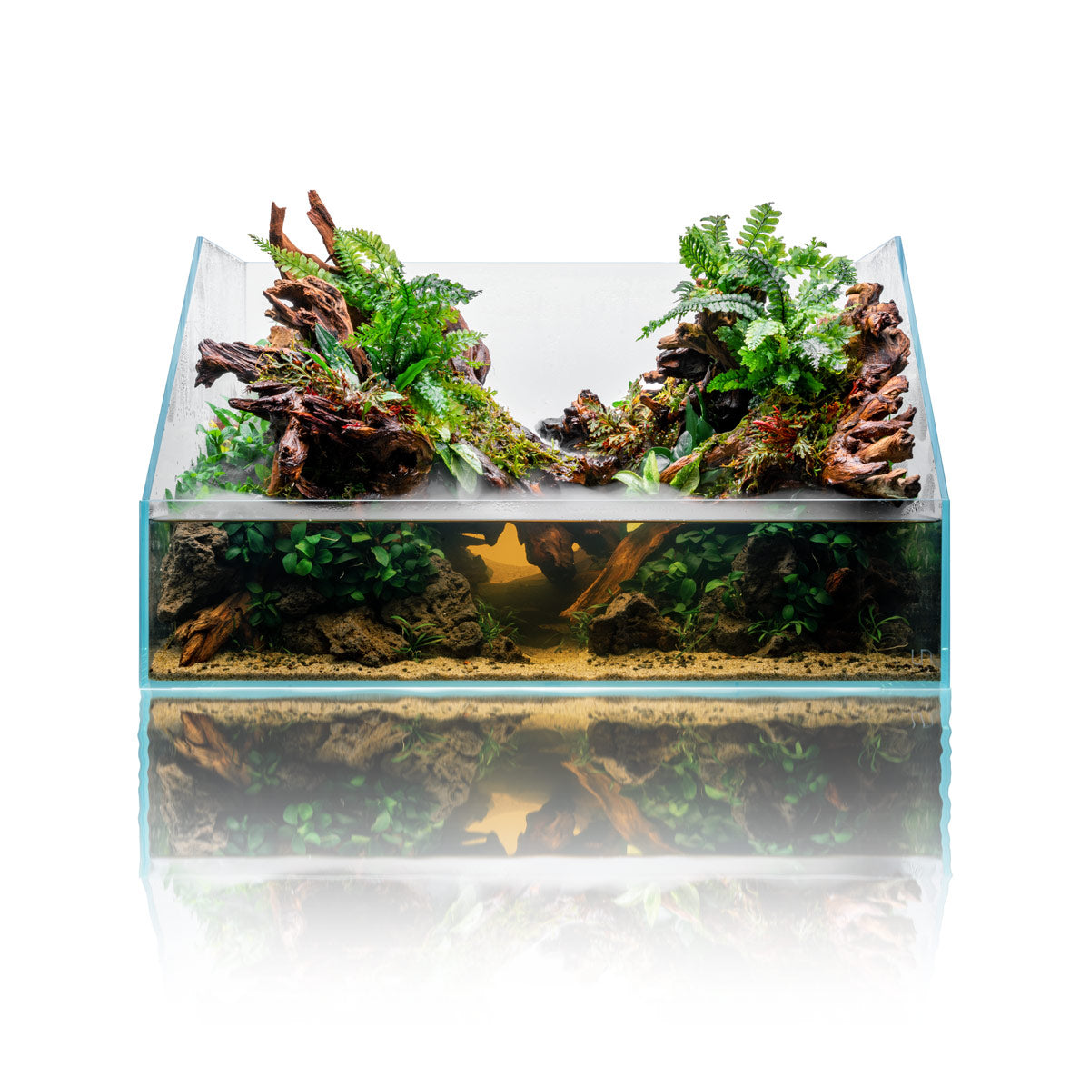 UNS Paludarium Tank System - Premium Aquatic & Terrarium Habitat for Reptiles, Amphibians & Plants | Perfect for Vivariums, Paludariums & Bioactive Enclosures