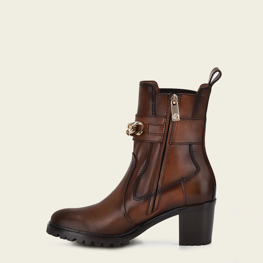 Women's Cuadra Honey Casual Fashion Deer Leather Ankle Boots - Stylish & Comfortable for Everyday Wear, Office, and Date Nights