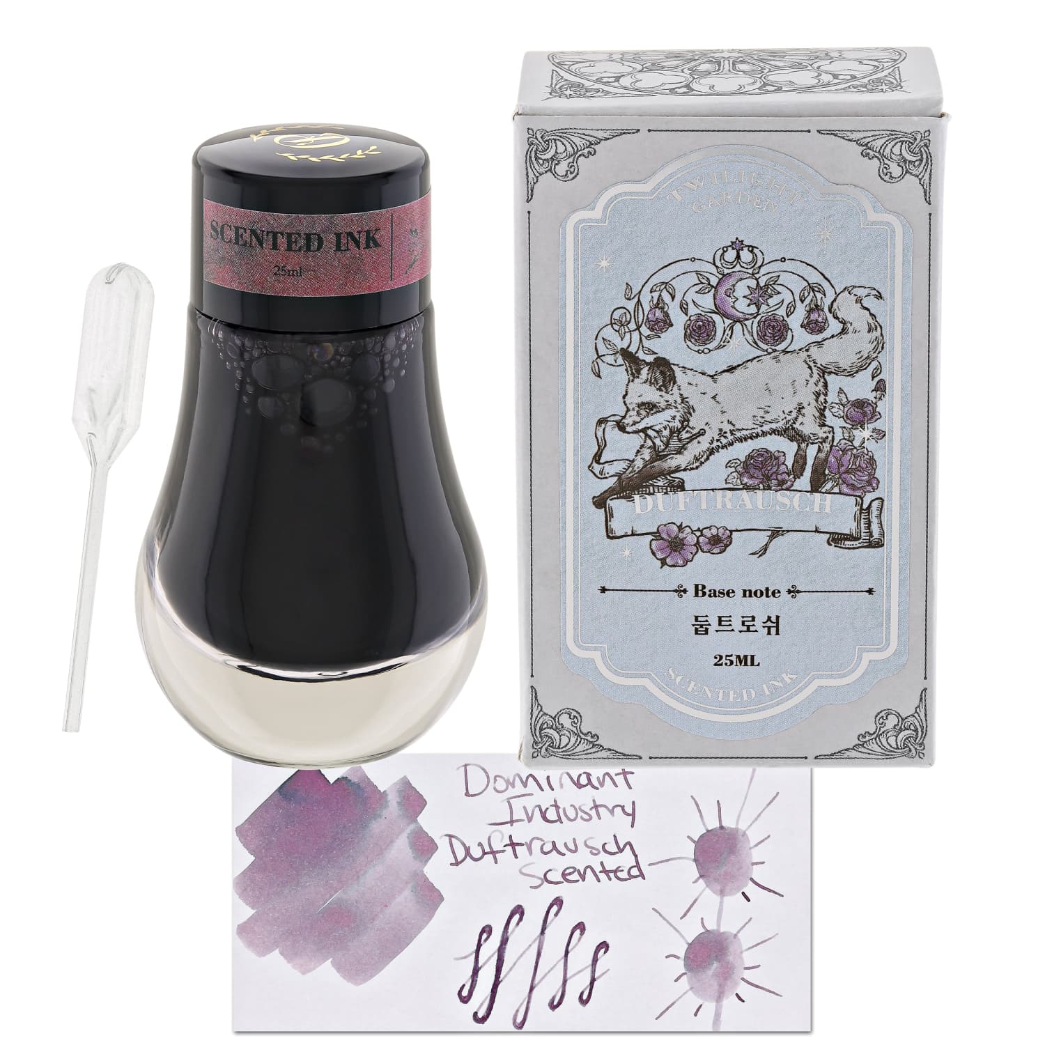 Dominant Industry Scented Series Duftrausch Bottled Ink - 25mL Vibrant Colors for Fountain Pens, Calligraphy & Art Projects - Perfect for Journaling, Letter Writing & Creative Gifts