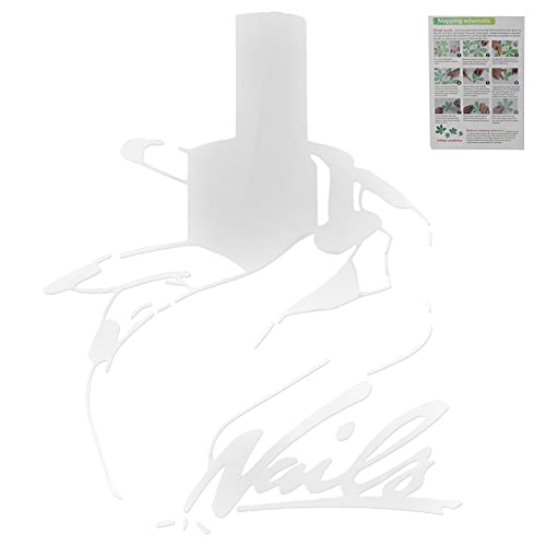 Eco-Friendly PVC Vinyl Nail Art Wall Sticker - Non-Toxic Double-Sided Decals for Nail Salon & Beauty Salon Windows & Interior Walls | Perfect for Salon Decor, Retail Displays & Home Nail Studio Aesthetics