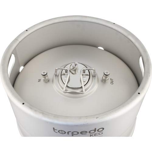 10 Gallon Stainless Steel Stackable Ball Lock Corny Keg for Homebrew Beer, Soda & Cold Brew - Perfect for Home Bars, Parties & Commercial Use