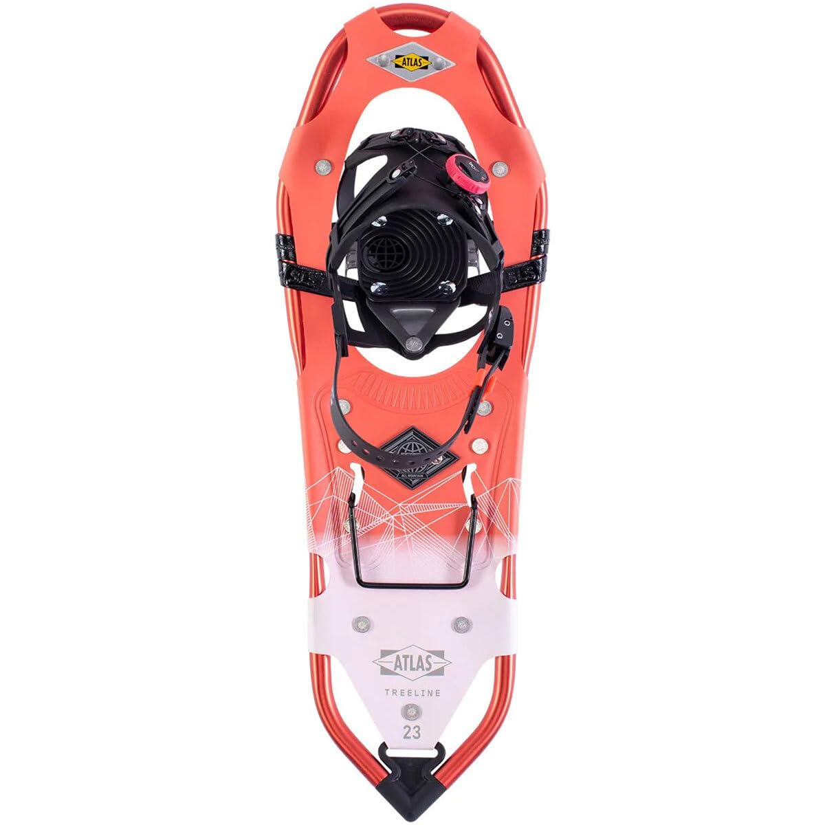 K2 Atlas Access Women's Snowshoes - Lightweight Aluminum Frame & Durable Synthetic Fabric for Winter Hiking & Backcountry Adventures (Red) - Perfect for Snowy Trails, Mountain Climbing & Outdoor Exploration
