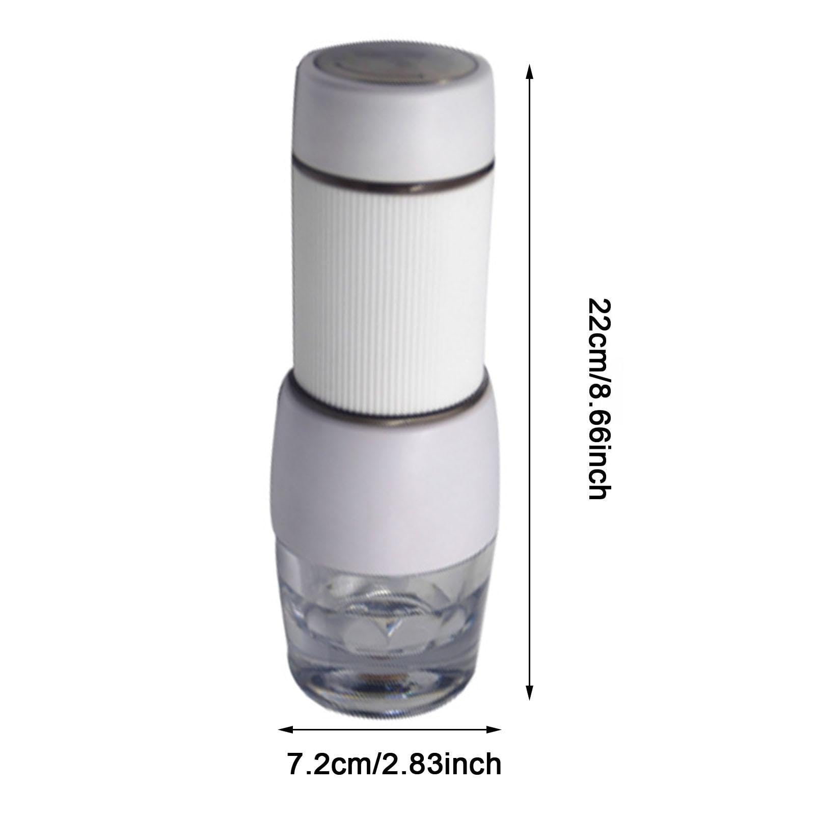 **Stainless Steel French Press Coffee Maker & Tea Infuser - Portable Travel Coffee Press with Heat-Resistant Glass, Perfect for Home, Office, Camping & Gifts for Coffee Lovers (White)**