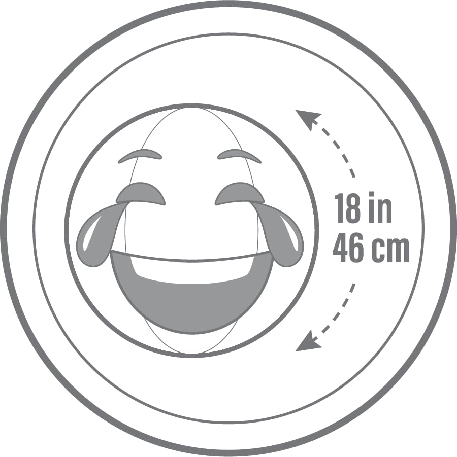 18 Inch Inflatable Coconut Float Emoji Beach Balls - Summer Pool Party Supplies, Beach Games & Swimming Pool Toys for Kids Adults, Perfect for Backyard Parties, Beach Trips and Water Activities