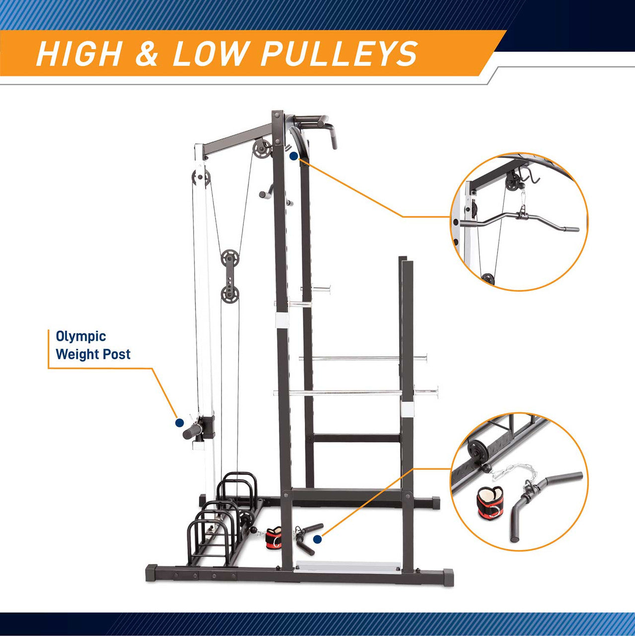 Marcy MWM-7041 Home Gym System - Full Body Workout Equipment for Strength Training | Perfect for Home Fitness & Small Spaces