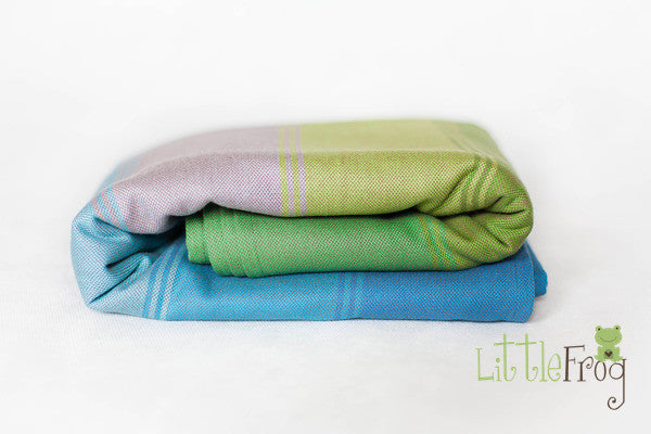 Little Frog 100% Cotton Baby Carrier Wrap - Soft Breathable Woven Fabric for Newborn to Toddler - Perfect for Babywearing, Nursing & Hands-Free Parenting