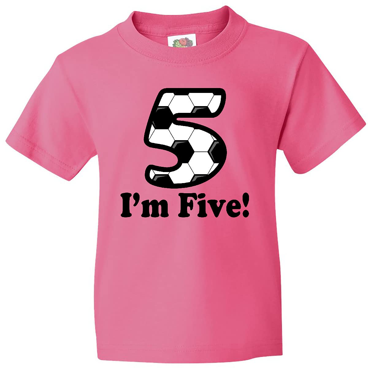 Inktastic 5th Birthday Soccer T-Shirt for 5 Year Old Boys & Girls - Fun Youth Soccer Party Outfit for Birthday Celebrations & Sports Events