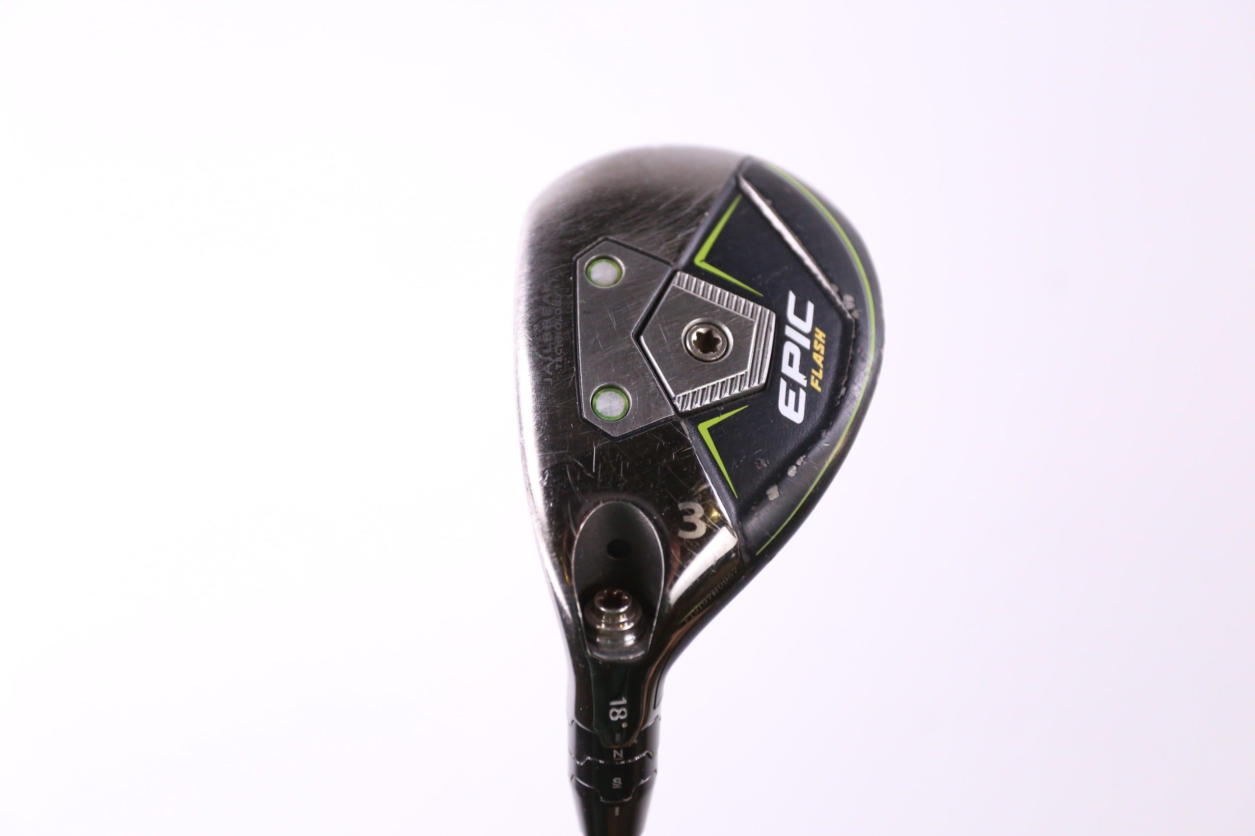Used Callaway Epic Flash 3H Hybrid Golf Club - Left Handed 18° Stiff Flex for Men | Perfect for Long Fairway Shots & Rough Recovery