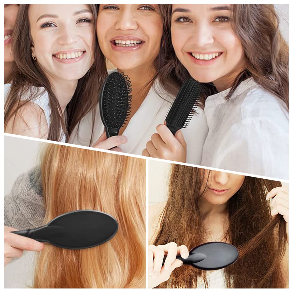 2 Pcs Loop Wig Brush & Hair Extension Detangler - Gentle Brush for Fragile Wigs, Hairpieces & Extensions | Perfect for Daily Styling, Salon Use & Travel Accessories