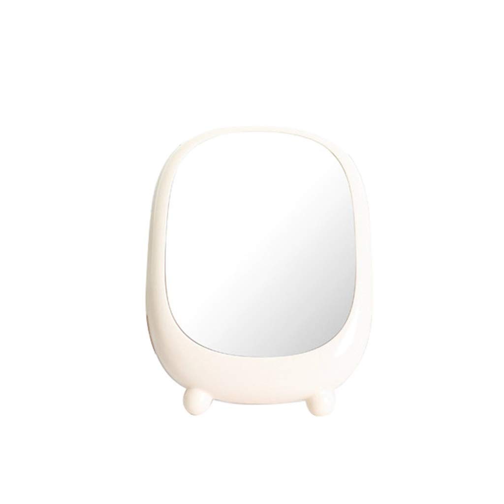 ZWeiD Vertical Small Mirror - Foldable Makeup Mirror for Girls, Bathroom & Bedroom Beauty Mirror, Full-Length Mirror for Brushing Teeth & Washing Face (White, 22x17cm) - Perfect for Vanity, Dressing Room & Kids' Daily Routine