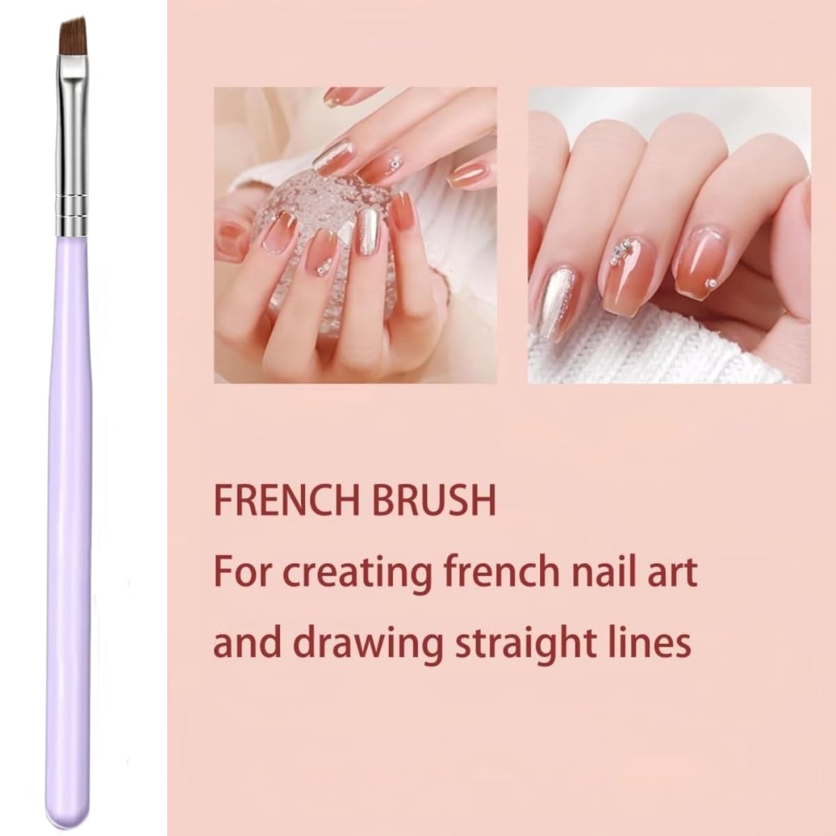 6PCS Nail Art Brush Set for DIY Nail Design & Gel Extension - Home Salon Use
