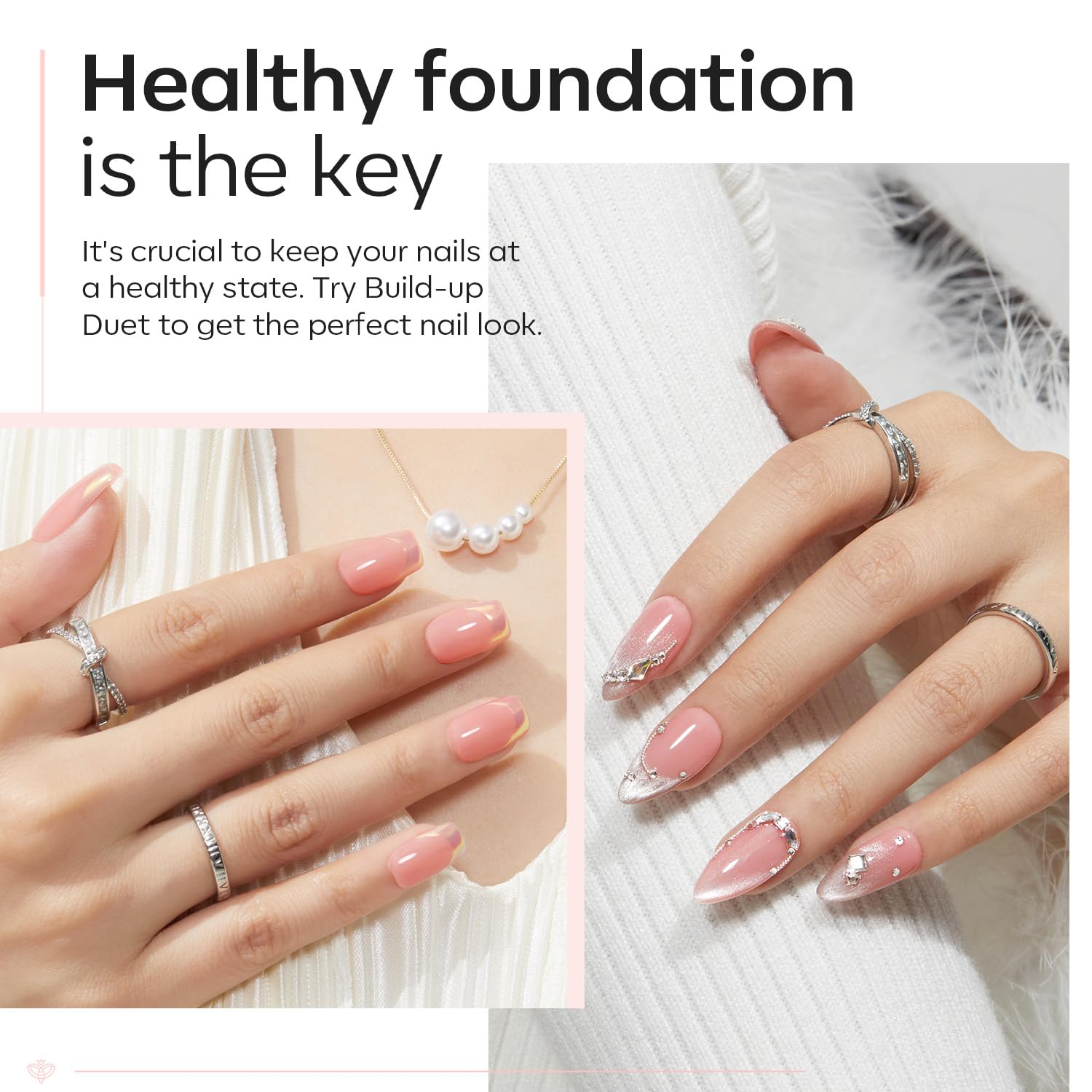 Modelones 8-in-1 Nude Pink Builder Gel with Acid-Free Top Coat - 10ml LED/Lamp Cured Nail Polish for Thickening, Apex Building & Shine Finish | Perfect for DIY Home Manicures & Professional Salon Nail Extensions