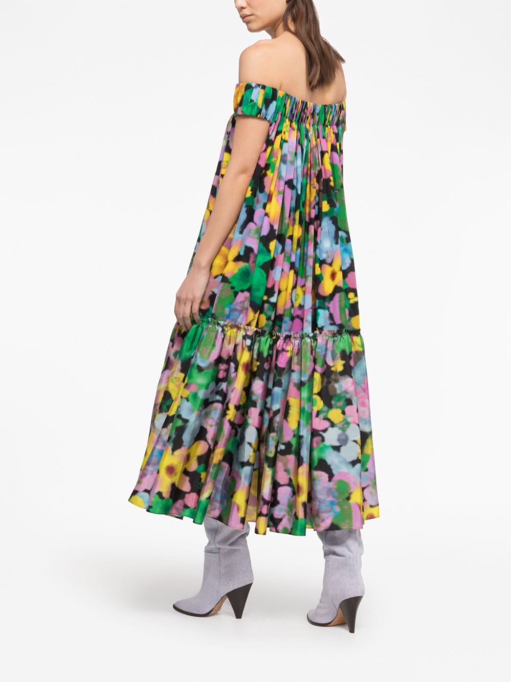 AZ FACTORY WITH LUTZ HUELLE Women's Dresses - Multi-Color Floral Print Summer Casual Dress for Beach, Party & Vacation