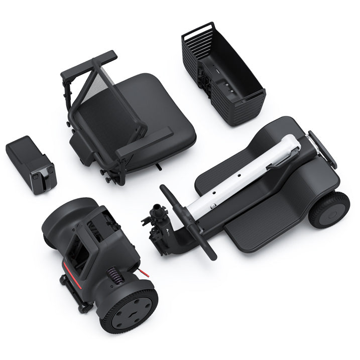 WHILL Model R 4 Wheel Mobility Scooter - Lightweight Electric Wheelchair for Adults & Seniors - Indoor/Outdoor Use for Shopping, Travel & Daily Activities
