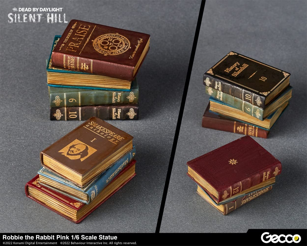 Gecco Silent Hill x Dead by Daylight Robbie Rabbit 1/6 Scale Collectible Statue - Pink Edition | Horror Game Merchandise for Display & Gaming Room Decor