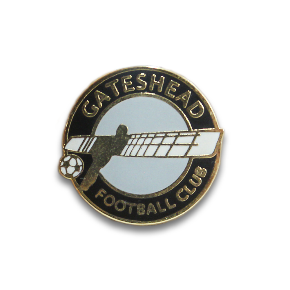 Gateshead FC Pin Badge - Official Black Enamel Lapel Pin for Football Fans - Perfect for Jerseys, Hats, Bags & Collectibles