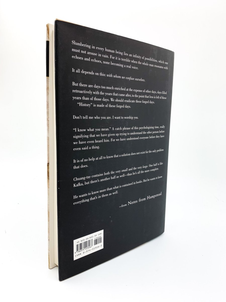 Canetti, Elias - Notes from Hampstead: The Writer's Notes 1954-1971 | Literary Journal Collection | Perfect for Writers & Literature Enthusiasts
