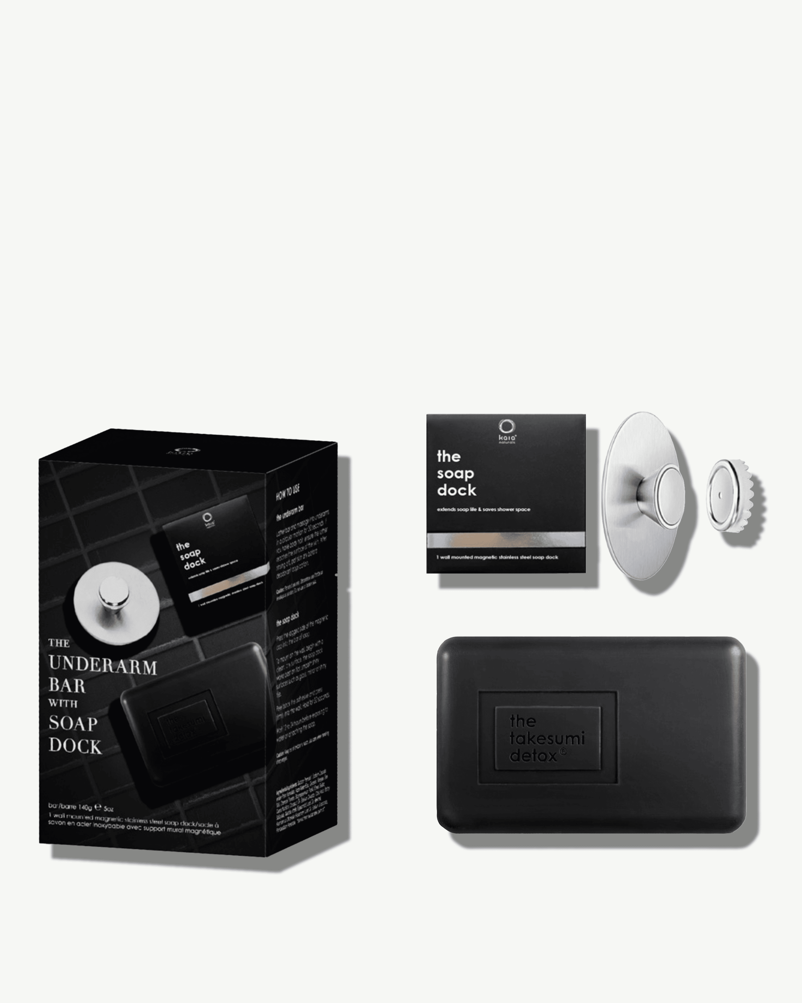 Premium Underarm Bar with Built-in Soap Dock | Natural Deodorant for Sensitive Skin | Perfect for Gym, Travel & Daily Hygiene Routine
