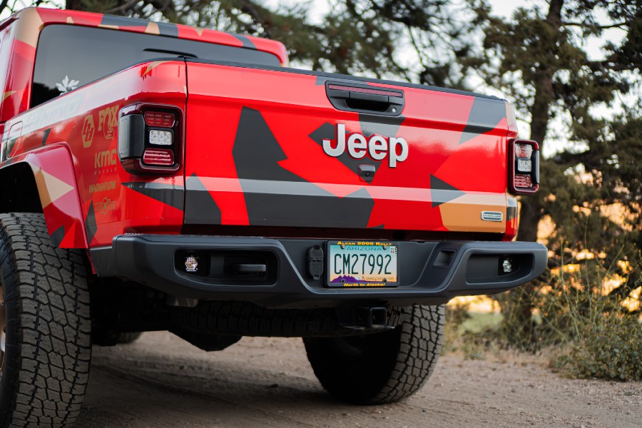 Jeep Gladiator JT Baja Designs Dual S1 Series Reverse LED Light Kit with Toggle Switch - Off-Road Backup Lighting for Night Driving & Trail Adventures