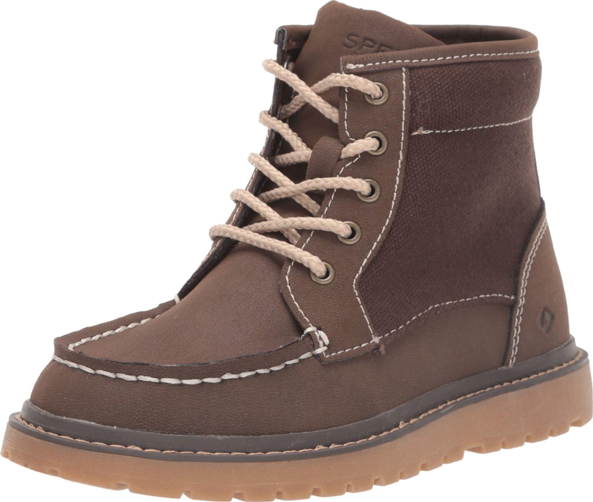 Sperry Kids Boys' Rudder Boat Shoes for Little & Big Kids - Non-Slip Waterproof Deck Shoes for Outdoor Adventures & School Wear