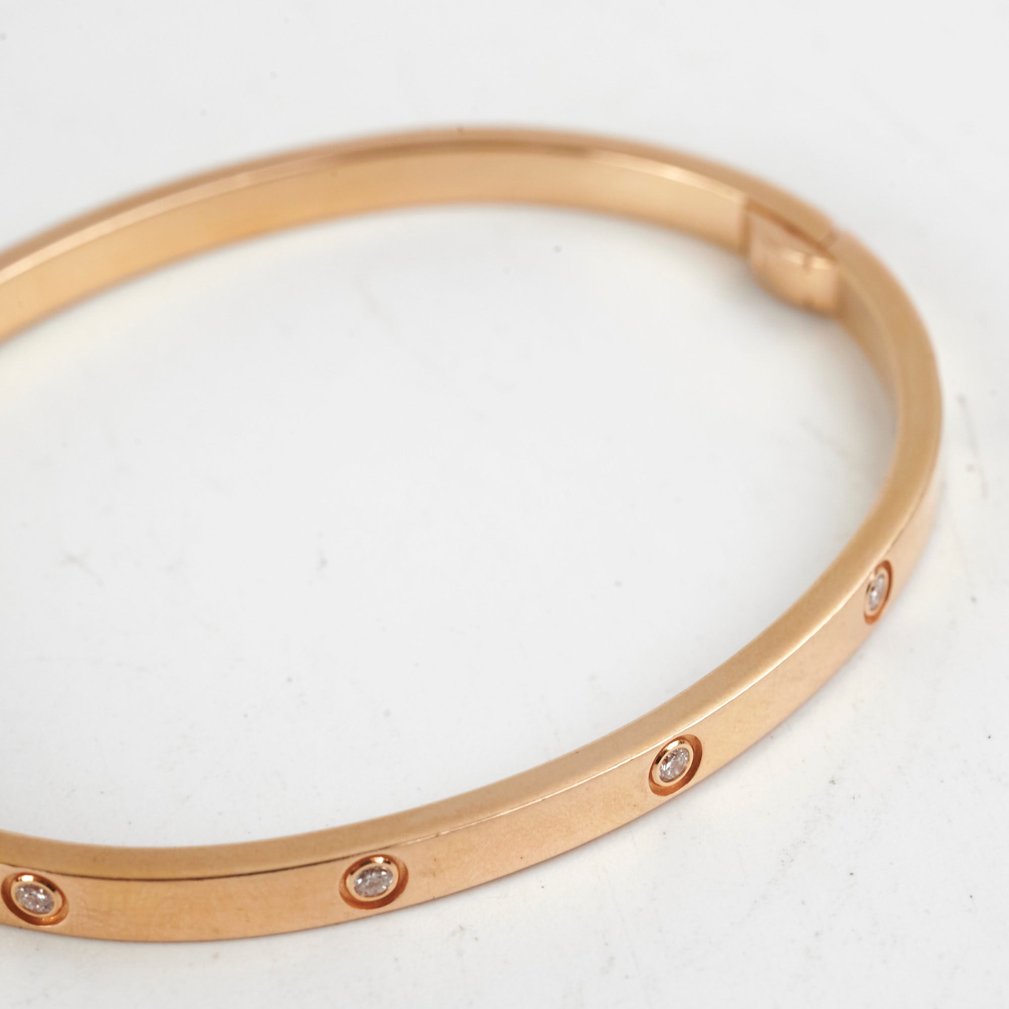 Cartier Love Bracelet 10 Diamonds Rose Gold 16 - Luxury Jewelry for Women, Anniversary & Wedding Gift, Perfect for Date Night & Special Occasions