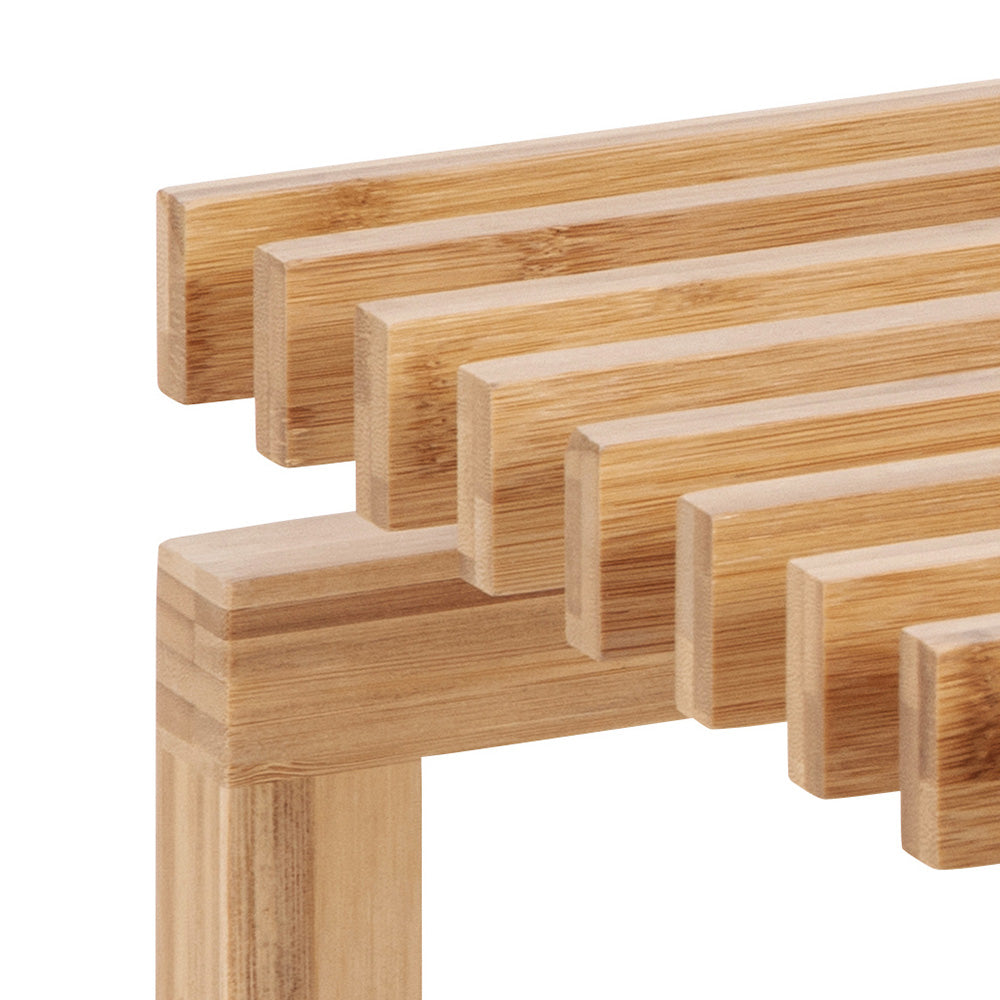 100cm BALI Natural Wood Bench for Indoor & Outdoor Use - Perfect for Patio, Garden, and Living Room Decor