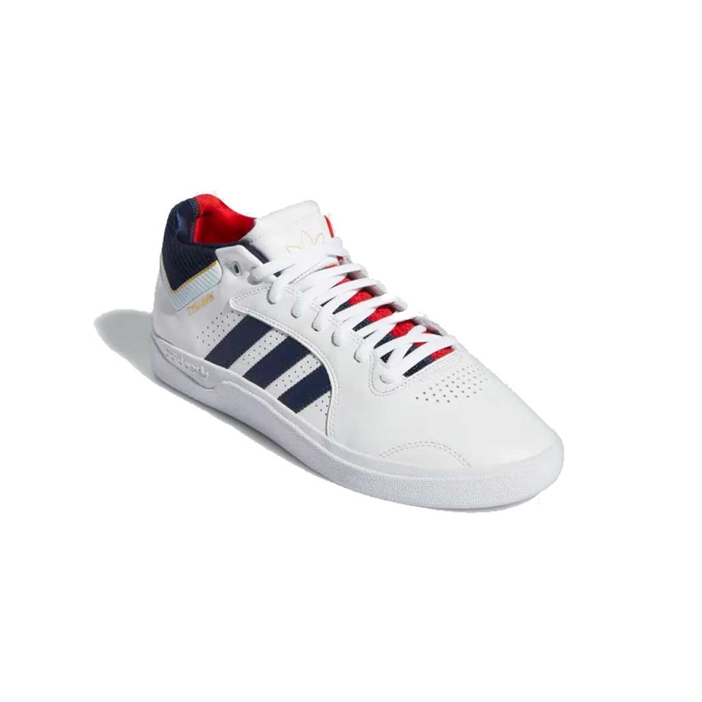 Adidas Tyshawn Men's Basketball Shoes - Cloud White/Collegiate Navy/Gold Metallic | High-Performance Sneakers for Court Play & Streetwear Fashion