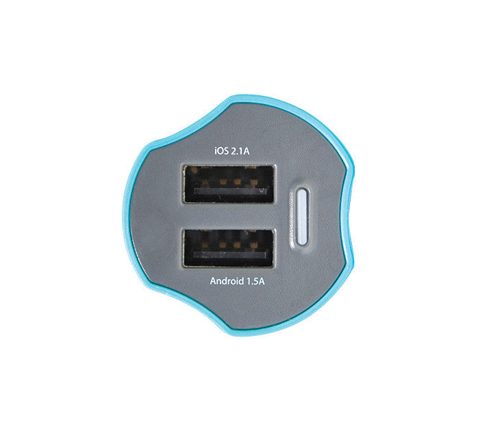 Thecoopidea Trumpet Dual USB Car Charger 3.6A Fast Charging - Perfect for Road Trips & Daily Commutes