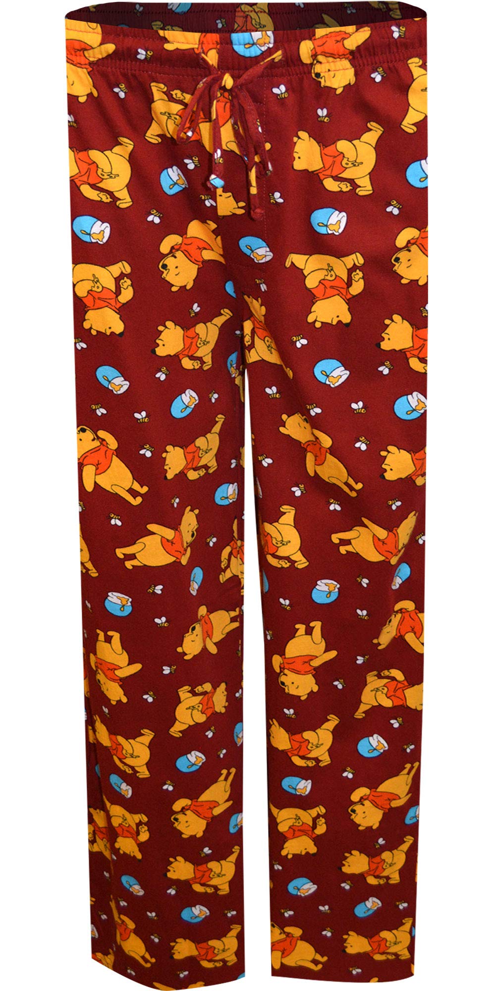 Mens Winnie the Pooh Honey Pots & Bees Lounge Pants - Soft Cotton Sleep Pants for Men, Cute Cartoon PJs - Perfect for Sleepwear, Loungewear & Disney Fans Gifts