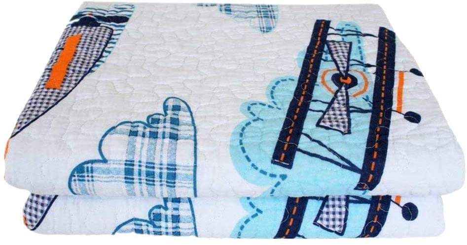 Abreeze Airplane Toddler Blanket for Boys & Girls - Soft Kids Quilt Bedspread, 43