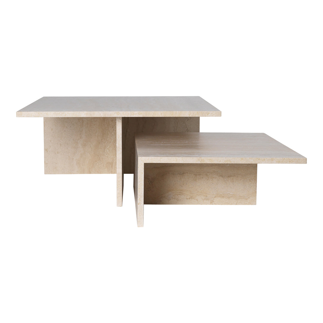 Distinct Grande Duo Coffee Tables - Modern Living Room Furniture Set for Home Decor & Entertaining - Perfect for Small Spaces & Coffee Lovers