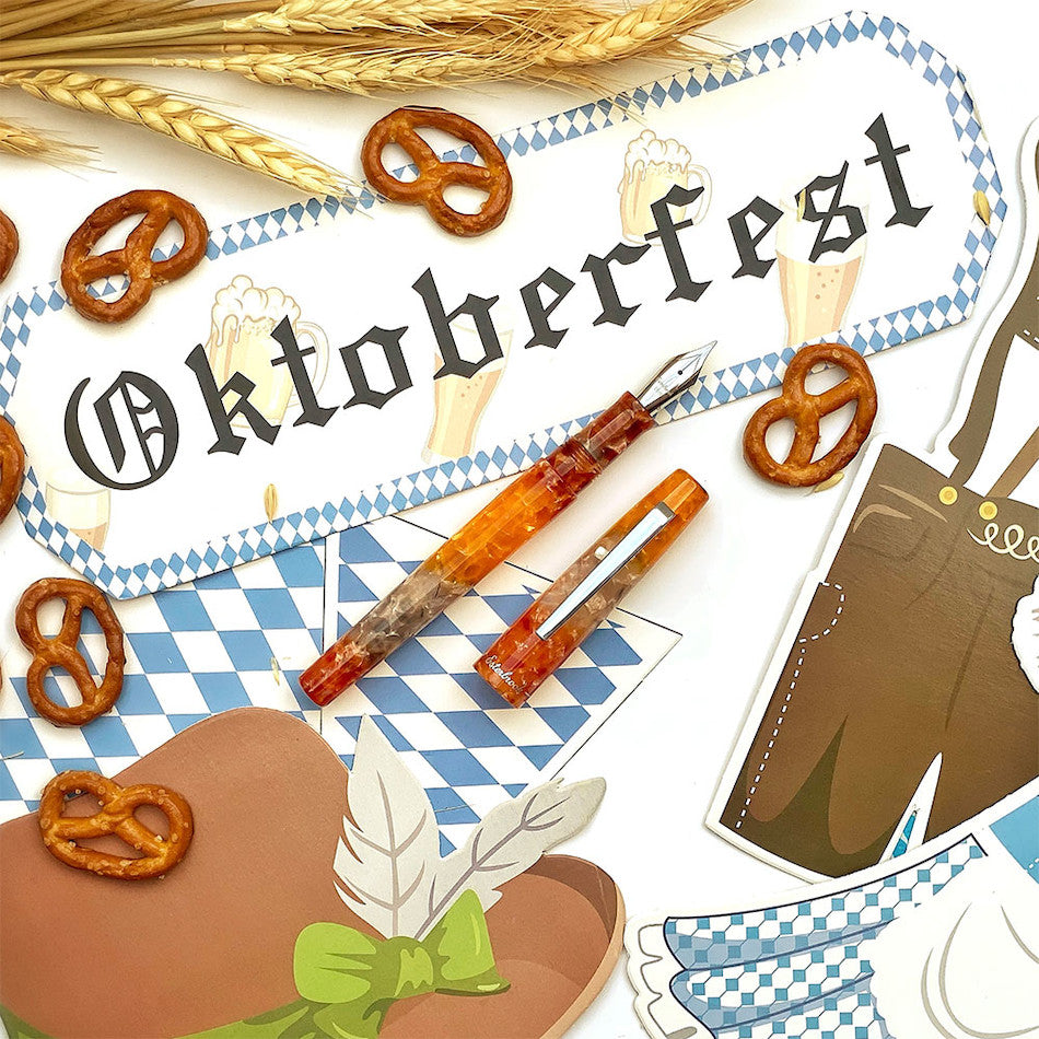 Esterbrook Camden Fountain Pen - Oktoberfest Limited Edition with Palladium Trim | Premium Writing Instrument for Collectors & Calligraphy Enthusiasts