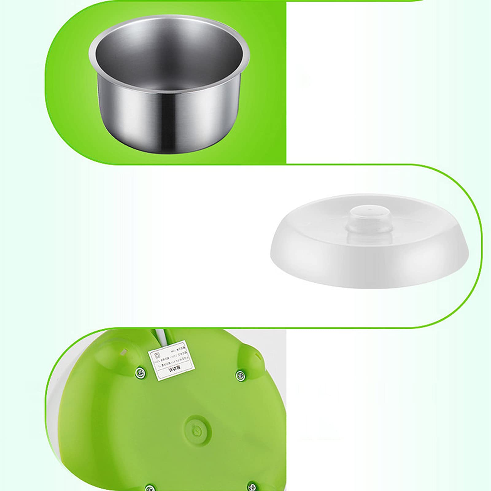 1L Automatic Digital Yogurt Maker with Stainless Steel Interior - Home DIY Yogurt Machine for Healthy Greek Yogurt Making (Green) | Perfect for Breakfast, Snacks & Healthy Lifestyle