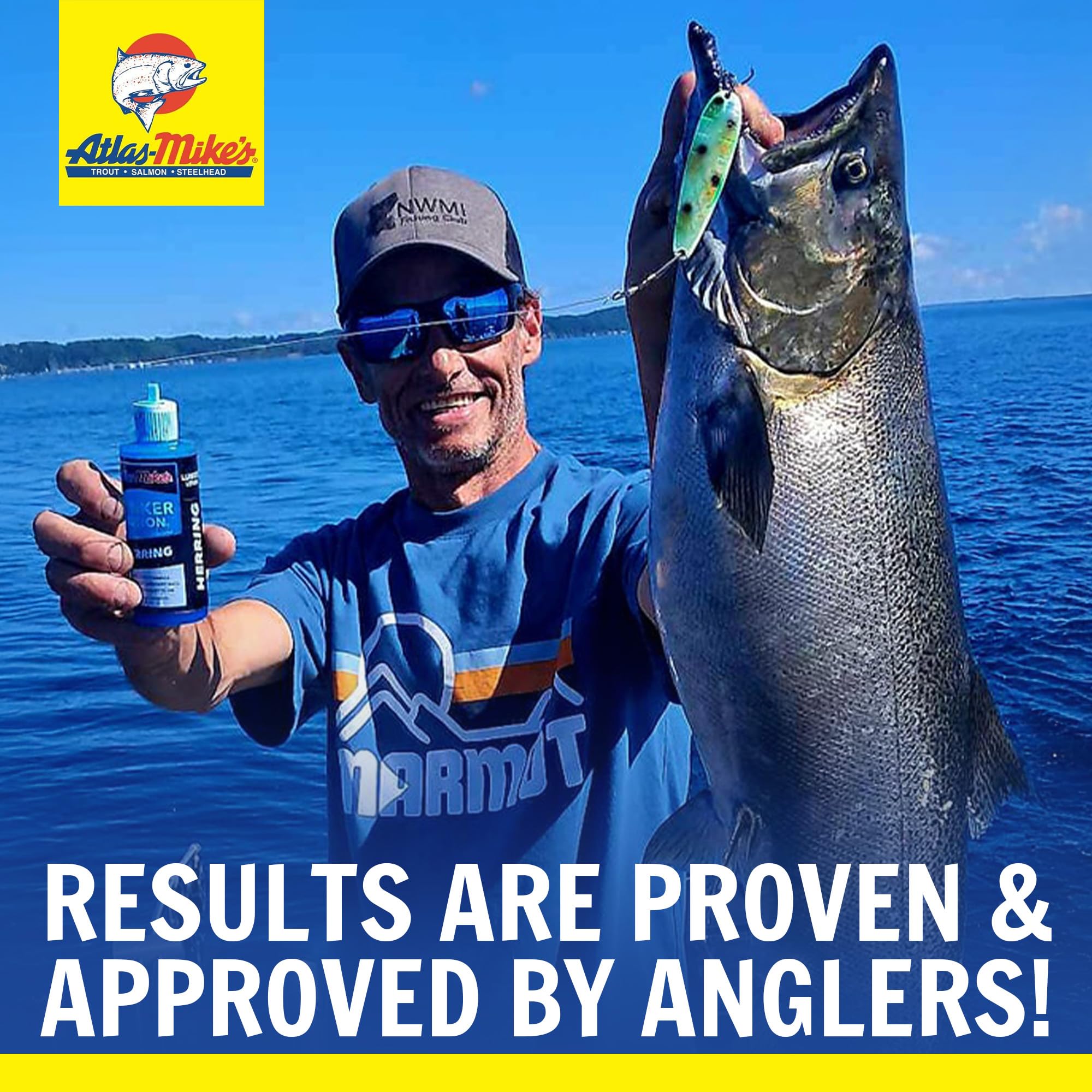 Mike's Premium Fishing Bait & Lure Lunker Lotion - Tuna & Garlic Scent Attractant for Bass, Trout & Freshwater Fish | Ideal for Tournament Fishing & Shore Casting