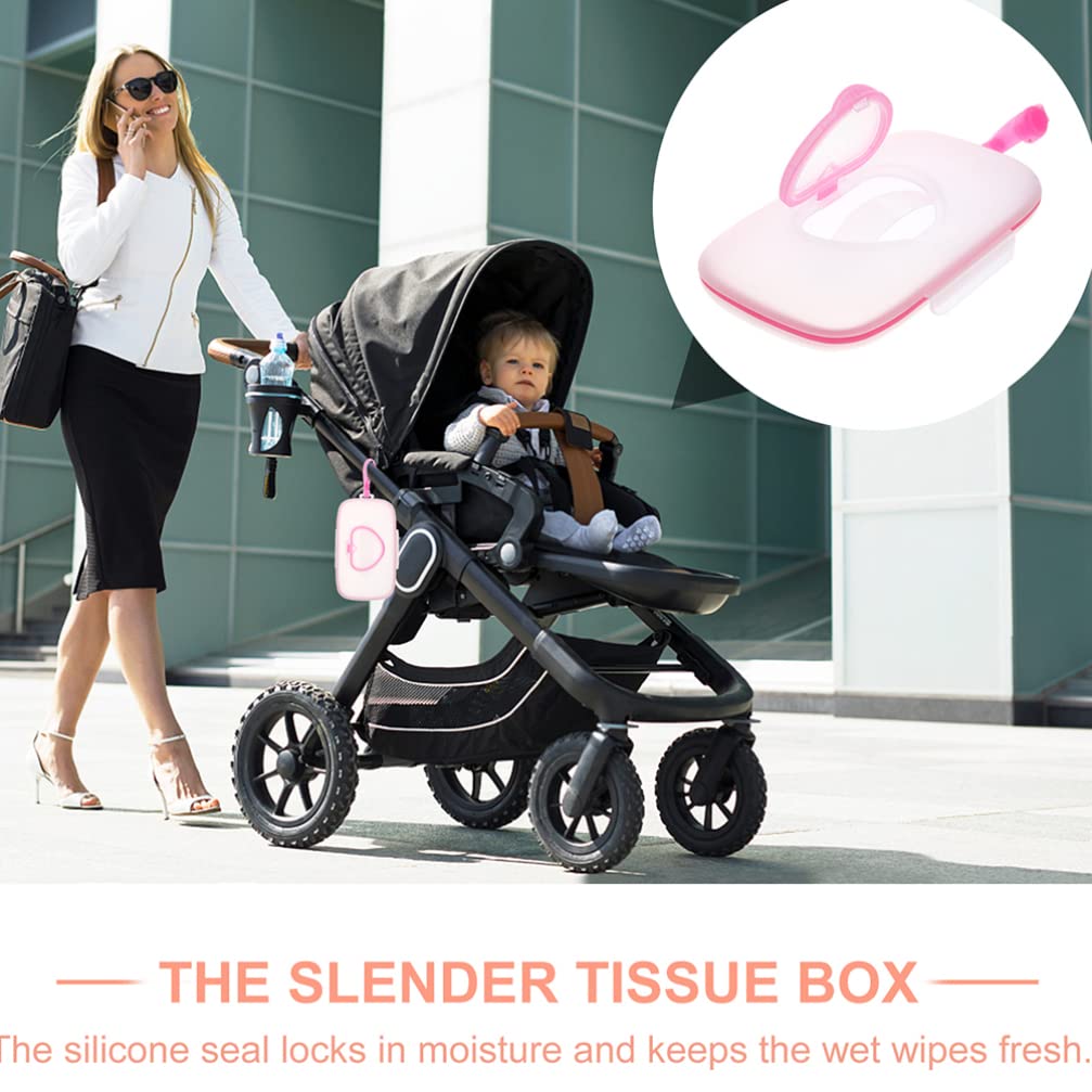 Refillable Travel Wipes Case 2-Pack - Portable Baby Wipe Holder & Wet Tissue Dispenser Pouch for On-the-Go Parents | Perfect for Diaper Bags, Strollers, Car Trips & Outdoor Adventures