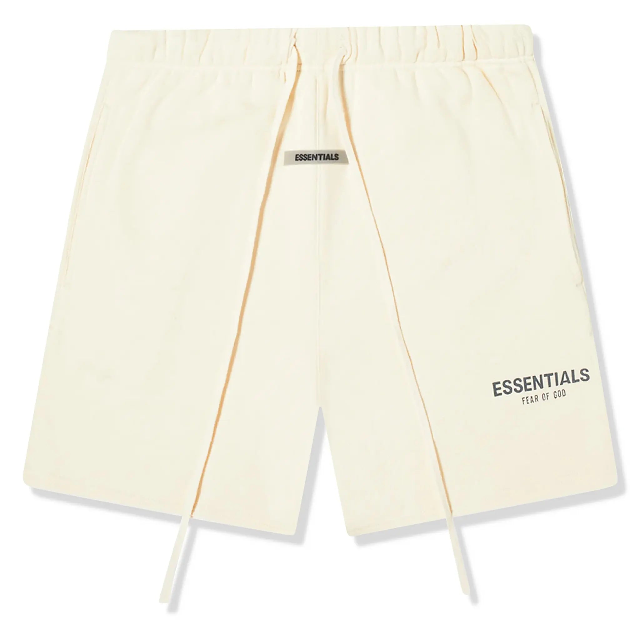 Fear of God Essentials Buttercream Reflective Shorts for Men - Comfortable Athletic Running Shorts with Reflective Details - Perfect for Gym, Workout & Casual Wear