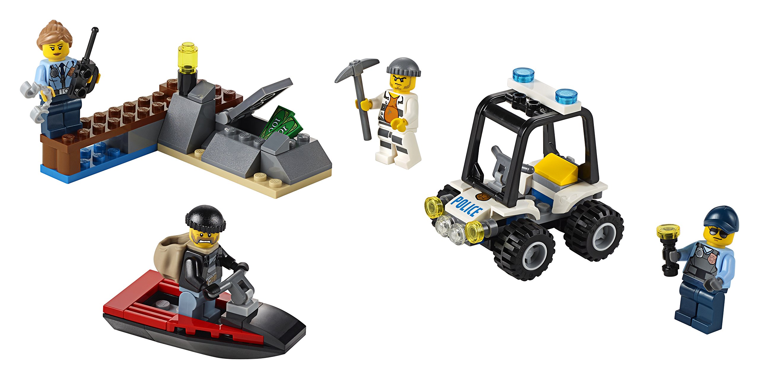 LEGO City Police Prison Island Starter Set (92 Pieces) – Fun Building Toy for Kids, Creative Play & Gift Idea for Birthday & Christmas